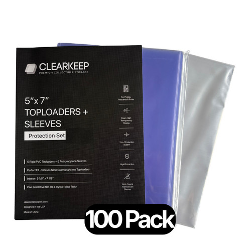 100 5x7 toploaders soft - &,