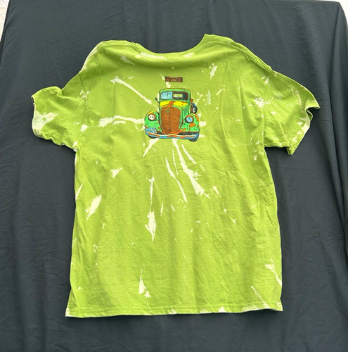 Men green white tie dye - white, tie-dye