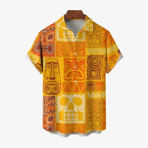 Mens yellow tiki - mens,