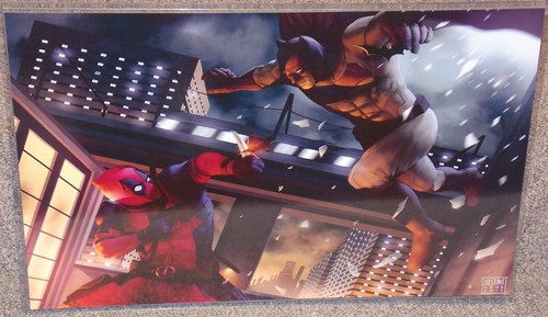 Batman deadpool glossy art - vs,