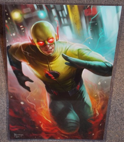 Reverse flash glossy art print - reverse,