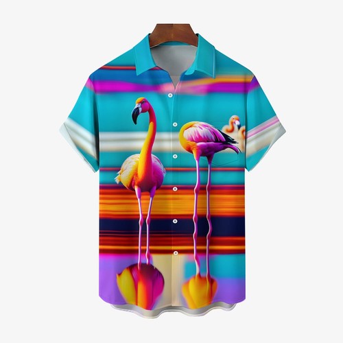 Flamingo art print casual - flamingo,