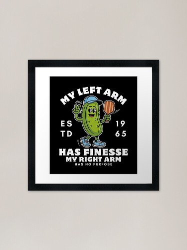 Left arm framed art print - left,