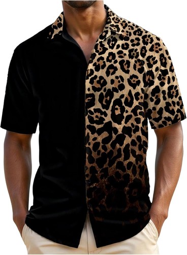 Mens leopard print short - leopard,
