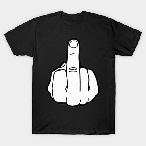 Middle finger graphic print - middle,