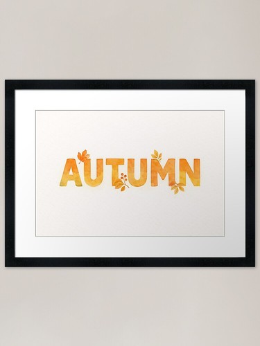 Autumn typography design - design, arm