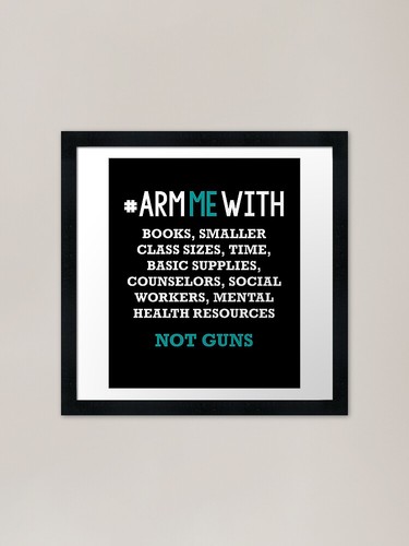 Arm with framed art print - me,