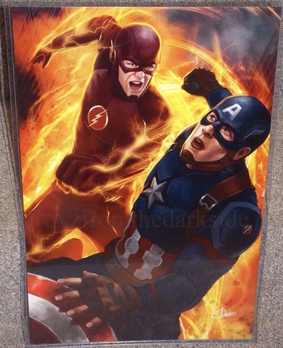 The flash captain america - flash,