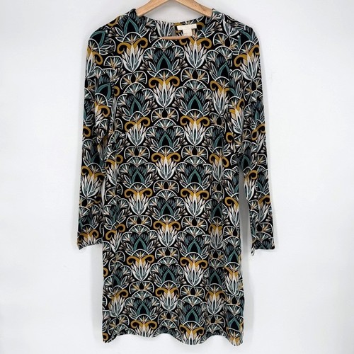 Women black teal art deco - hm,