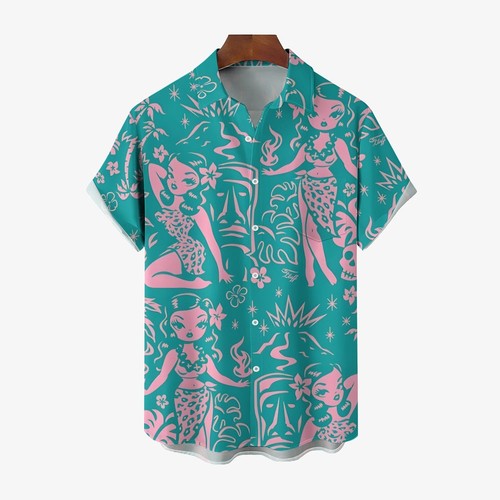 Tiki art print casual - tiki,