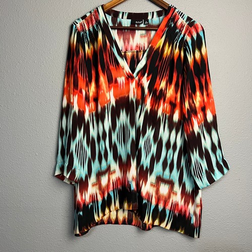 Blouse long sleeve v - long,