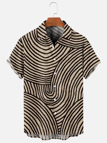 Mens retro abstract line - mens,